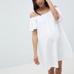 ASOS off shoulder maternity dress